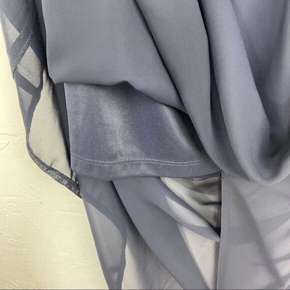 Forever 21 Dark Blue Sleeveless Layered Maxi Dress Small - Picture 4 of 8